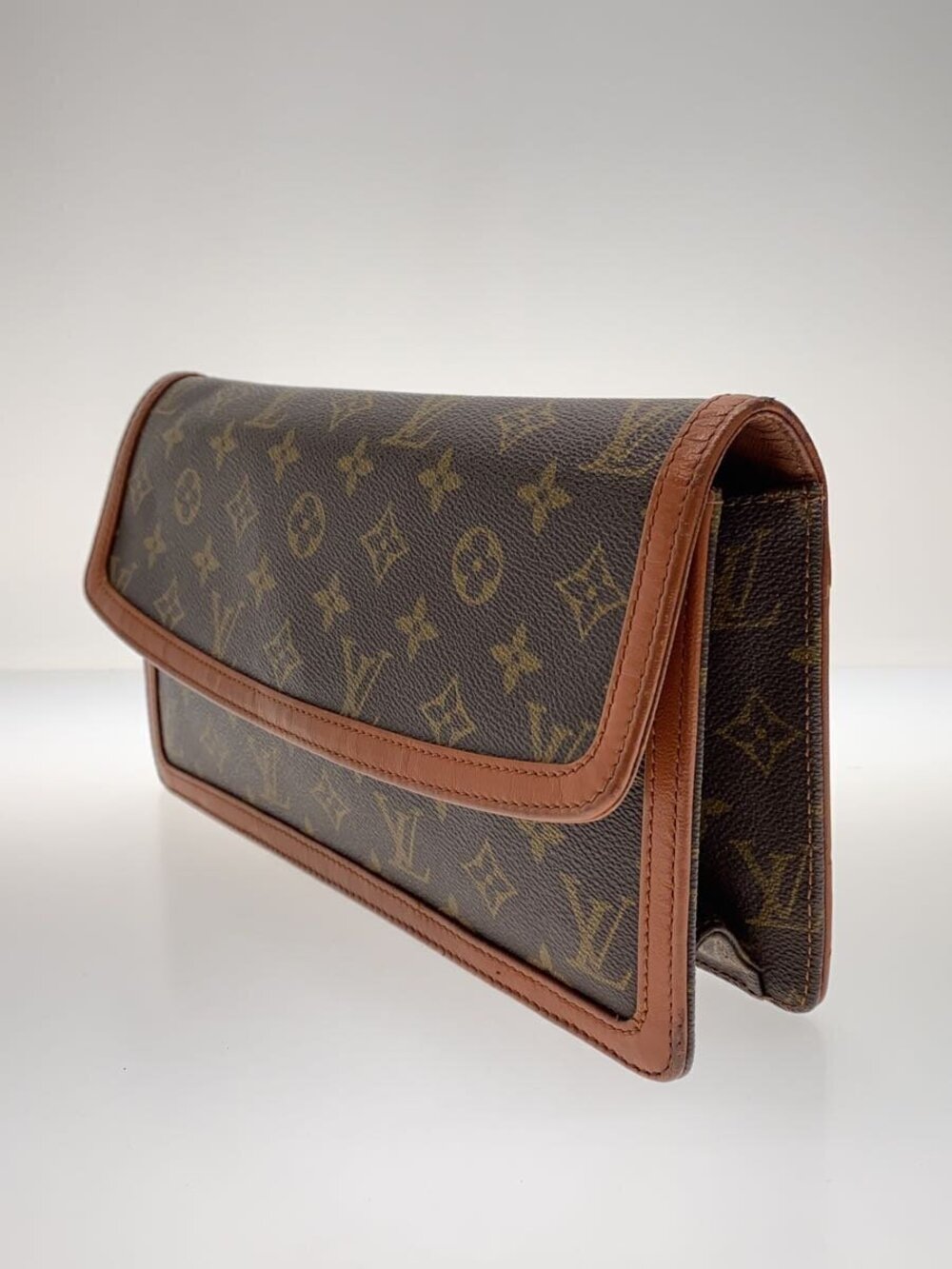 Louis Vuitton Canvas Brown Monogram Dam Pochette Brown